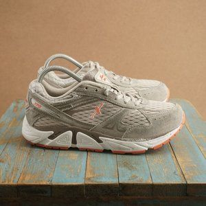 Xelero Womens Genesis XPS Athletic Sneakers Size 9 Gray Suede Mesh Pink X62422B